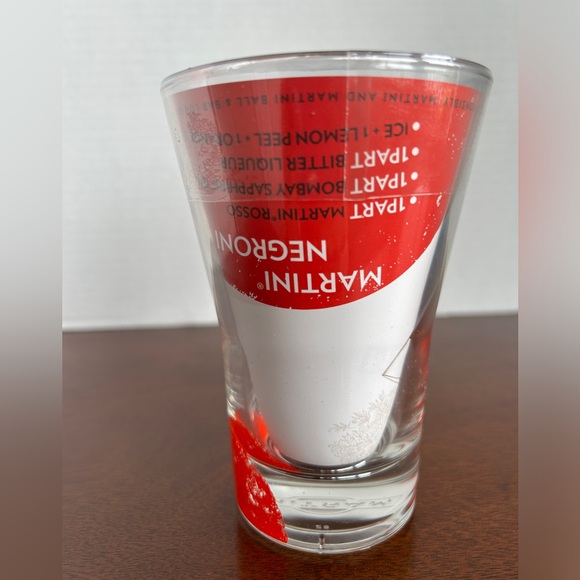 Six Martini & Rossi Promotional Advertising Collector Glasses Vermouth Barware - Picture 4 of 9